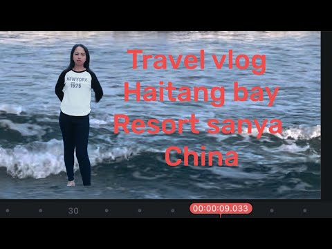 The travel vlog,#Sanya beach haitang bay@pvhitv7788