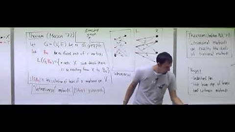 Lecture  12 . Matroids (Federico Ardila)