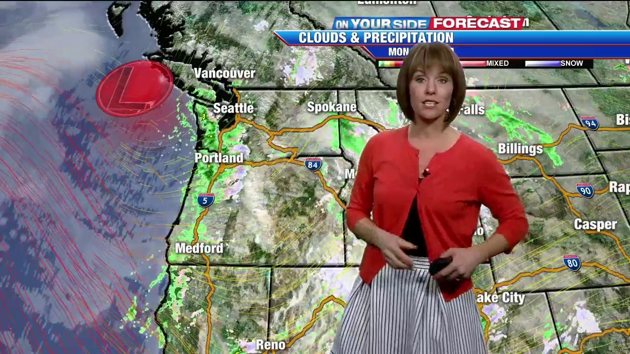 Wet, windy & cool to kick off the work week - YouTube