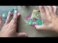 Tie-Dye Effect Colourful Soul Jewelry Pop-Out Panels - Vintaj DIY Jewelry