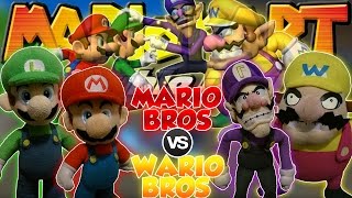 ABM: Mario & Luigi VS Wario & Waluigi !! Mario Kart Double Dash!! RACING & BATTLE MATCH !! HD