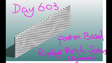 Revit Exercise (Day 603) - Pattern Based Rippling Brick Screen (Dynamo)