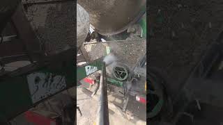 Remove solid concrete with powerful water jet#CleaningTech #IndustrialWash #MixerTruck