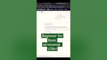 Beginner #Servicenow  UTAH #User Administration (Group ,Roles User) to watch the full session