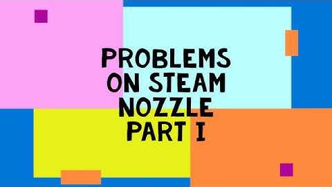 Problems on Steam Nozzles- Part I | GATE | Thermal Engineering in Tamil |