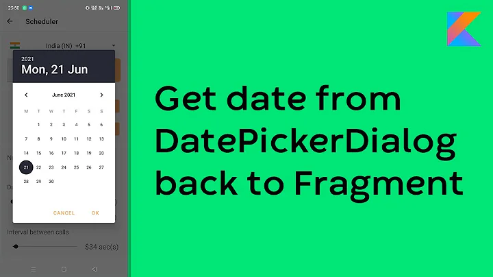 DatePickerDialog with Fragment - Kotlin