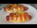 Fluffy &amp; Soft , Sausage Cheese Corn Dog Bread  Recipe ::: Sausage Bread :: Maria&#39;s Kitchen Routine