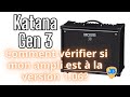 Boss Katana Gen3 Comment Vérifier Si La Version 1 06 Est Installée Français French mp3