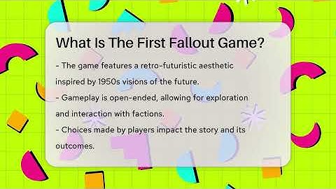 What Is The First Fallout Game? - The SciFi Reel