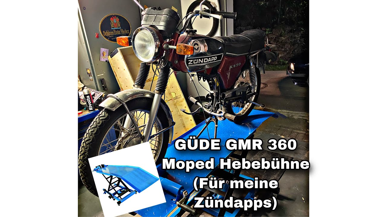 Güde GMR 360 Motorrad/Moped-Hebebühne | für meine Zündapp - YouTube