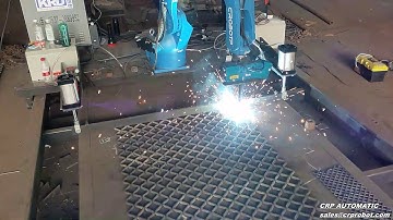 Robot welding for screen mesh welding +Laser sensor