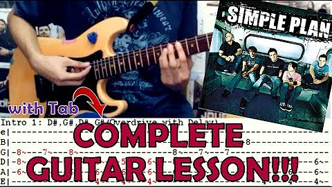 Perfect - Simple Plan(Complete Guitar Lesson/Cover)with Chords and Tab