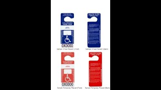 Full What are the Different Colored Handicap Permits Update