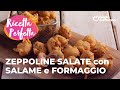 ZEPPOLINE SALATE con SALAME e FORMAGGIO - APERITIVO PERFETTO🤤✨