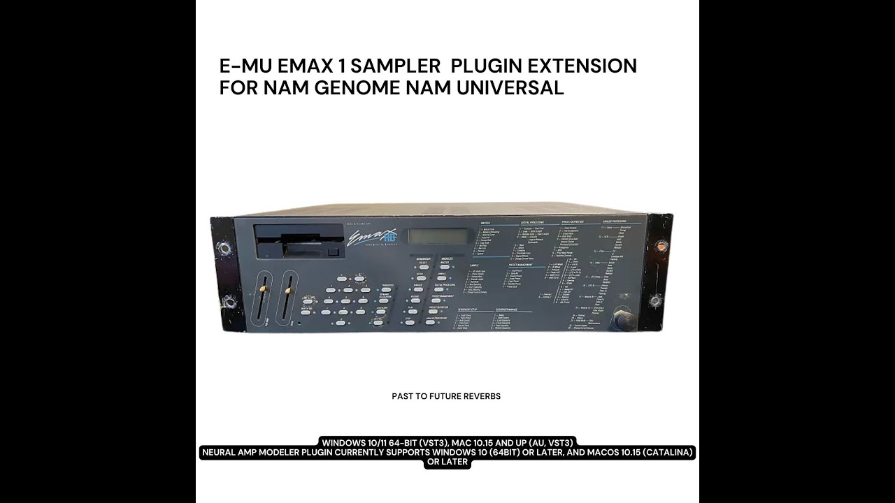 E-MU EMAX 1 SAMPLER PLUGIN EXTENSION FOR NAM GENOME NAM UNIVERSAL! nam ...