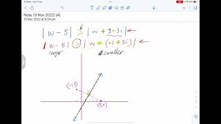 Complex numbers - booklet 5 - perpendicular bisector part 2
