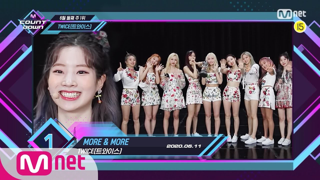 ENG Top in 2nd of June TWICE with MORE  MORE Encore Stage in Full M COUNTDOWN 200611
