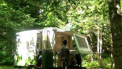 1974 Apache Mesa Hard side Tent Trailer Tear Down