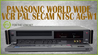 Panasonic Ag-W1 Vhs Vcr Player Best Region-Free Video Player For Ntsc Pal Secam Formats Worldwide