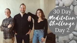 30 Day Meditation Challenge | Day 2 | 3 part breath NO MUSIC
