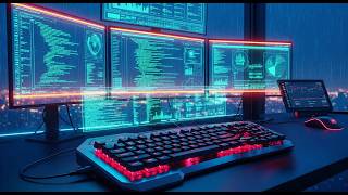 Midnight Circuitry | High Energy Coding Mix | Cyberpunk Rhythms | Dark Bass Playlist