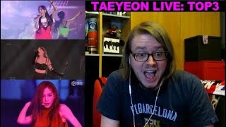 TAEYEON TOP3 LIVE PERFORMANCES - Better Babe, Stress, Love You Like Crazy REACTION