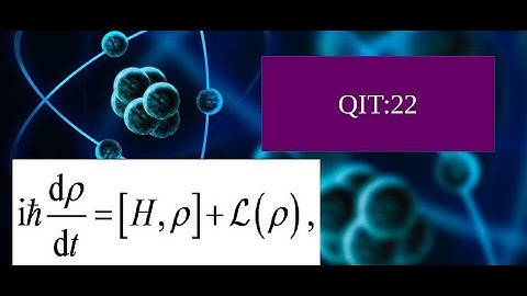 Quantum information theory--22 [Deriving the LINDBLAD master equation from KRAUS operators]