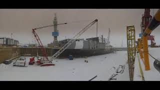 Tallink MyStar’s construction in Rauma shipyard, Finland, from 20 October 2020 until August 2021