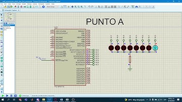 Secuencias de leds con Proteus y PIC16F877A