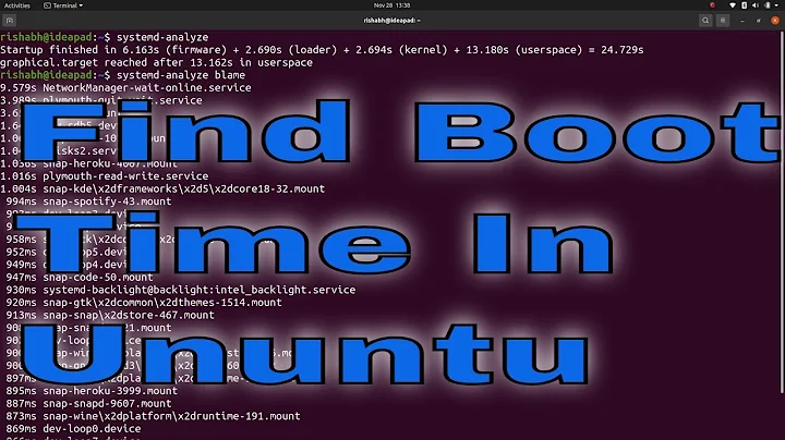 How to find boot up time in Ubuntu