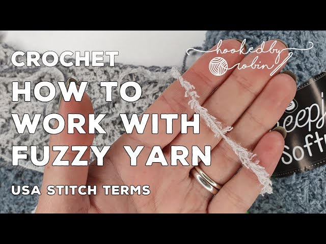 PRO TIP for Crocheting with Fuzzy Fashion Eyelash Thin Yarn 