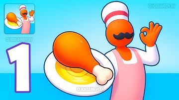 Chicken Fries Gameplay Walkthrough Part 1 - Tutorial Cook Fried Chicken Restaurant (Android,iOS)