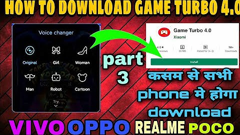 MIUI Voice Changer Install Any Device [ NO ROOT ] Game Turbo 4.0 Voice change like raister