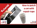 How to patch a cut with repair tape - Bounce House Tutorial