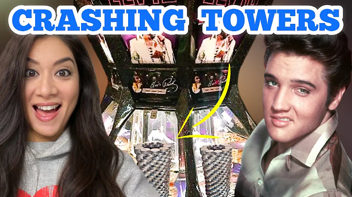 CRASHING COIN TOWER FALLS Inside The High Limit Coin Pusher Jackpot WON MONEY ASMR