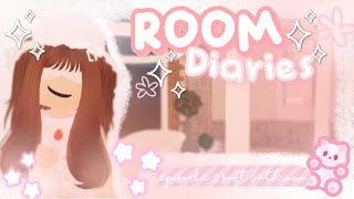 Room Diaries ♡︎ || Bloxburg Build Series || Episode 2: Soft Bathroom screenshot 2