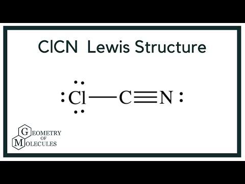 ClCN Lewis Structure | How to Draw the Lewis Structure for ClCN (Cyanogen  Chloride) - YouTube