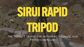 SIRUI RAPID TRIPOD - SVS75 and SVH15 Fluid Head - One Of The Best Tripods I