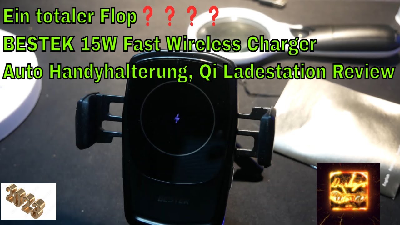 Ein totaler Flop❓❓❓❓ BESTEK 15W Fast Wireless Charger Auto Handyhalterung,  Qi Ladestation Review 