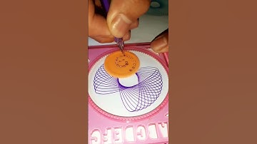 how many rotation did the pen make in total ? #spirograph #satisfying #shorts