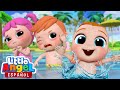 ¡Splish Splash La Piscina Es Genial! 🏊 | Canciones infantiles | Little Angel Español
