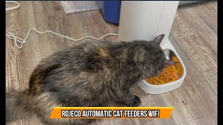 ROJECO Automatic Cat Feeders WIFI