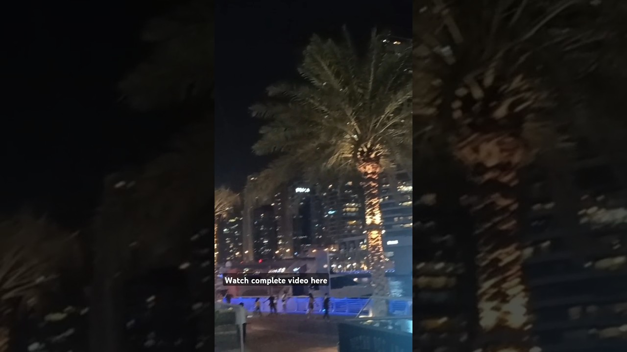 Dubai Marina night life #marinadubai #dubaimarina #dubainightview