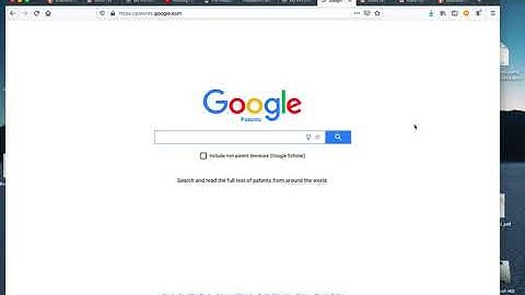 Introduction to Google Patents Database