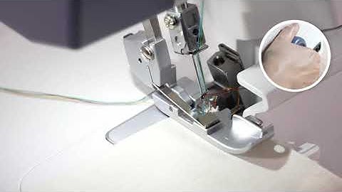 NECCHI NL11C Tutorial - 4 thread stitch setting & sewing