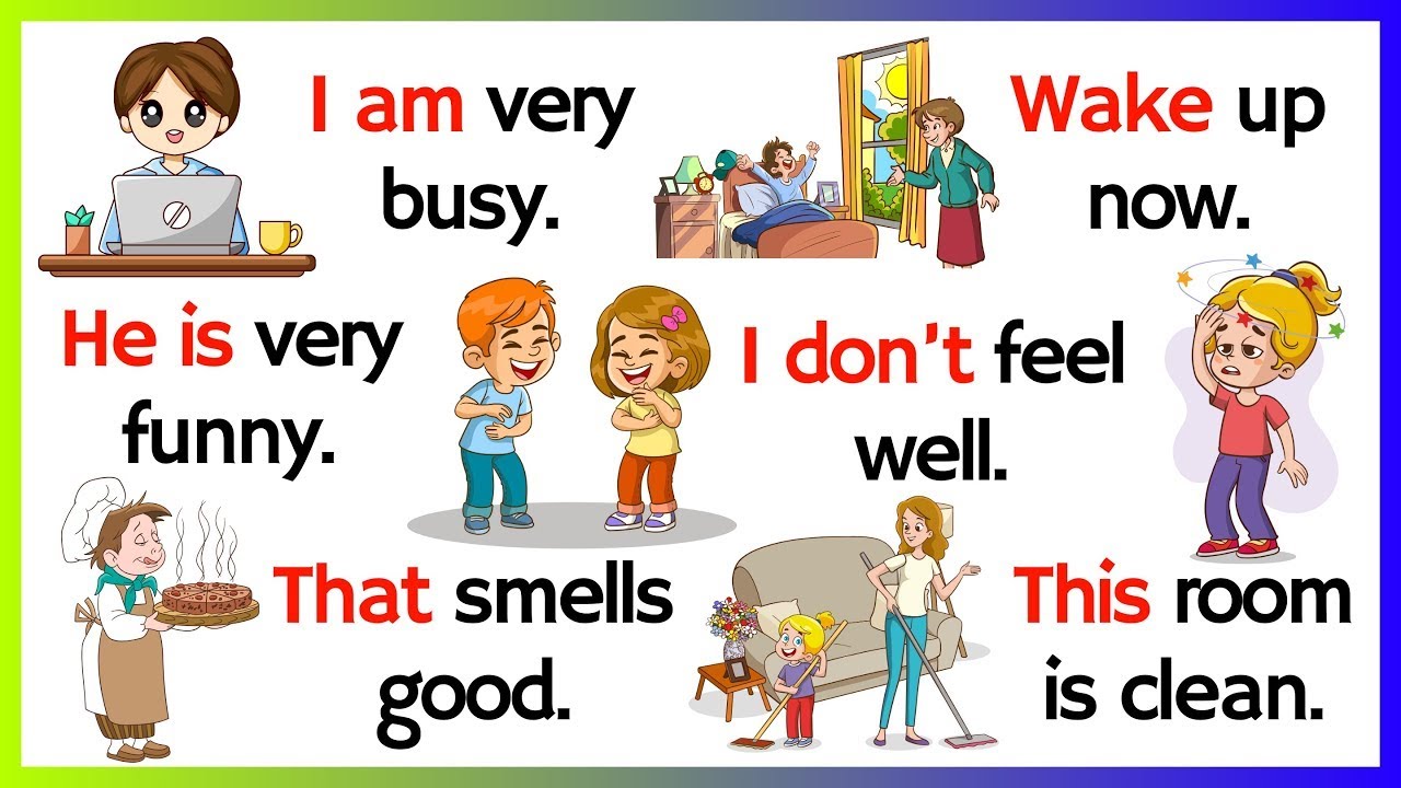 Speak English With Kids | Daily Use English With Sentences | Daily Use English Sentences