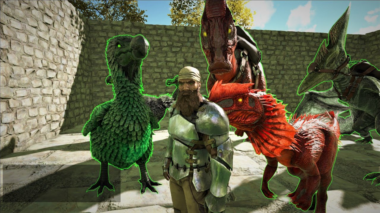 ARK PRIMAL FEAR 016 Toxic Dodo,Alpha Dilo i Parasaur Modovani Ark