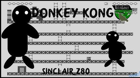 Donkey Kong // sinclair z80 // gameplay // 4k