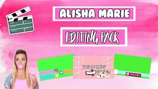 Information ALISHA MARIE EDITING PACKFonts, Titles, Green Screens and MORE Guide