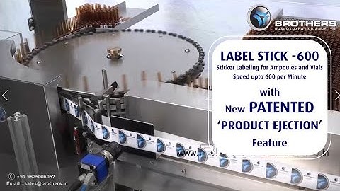 Rejection System, Rotary Sticker Labelling Machine with PATENTED Online Product Ejection System